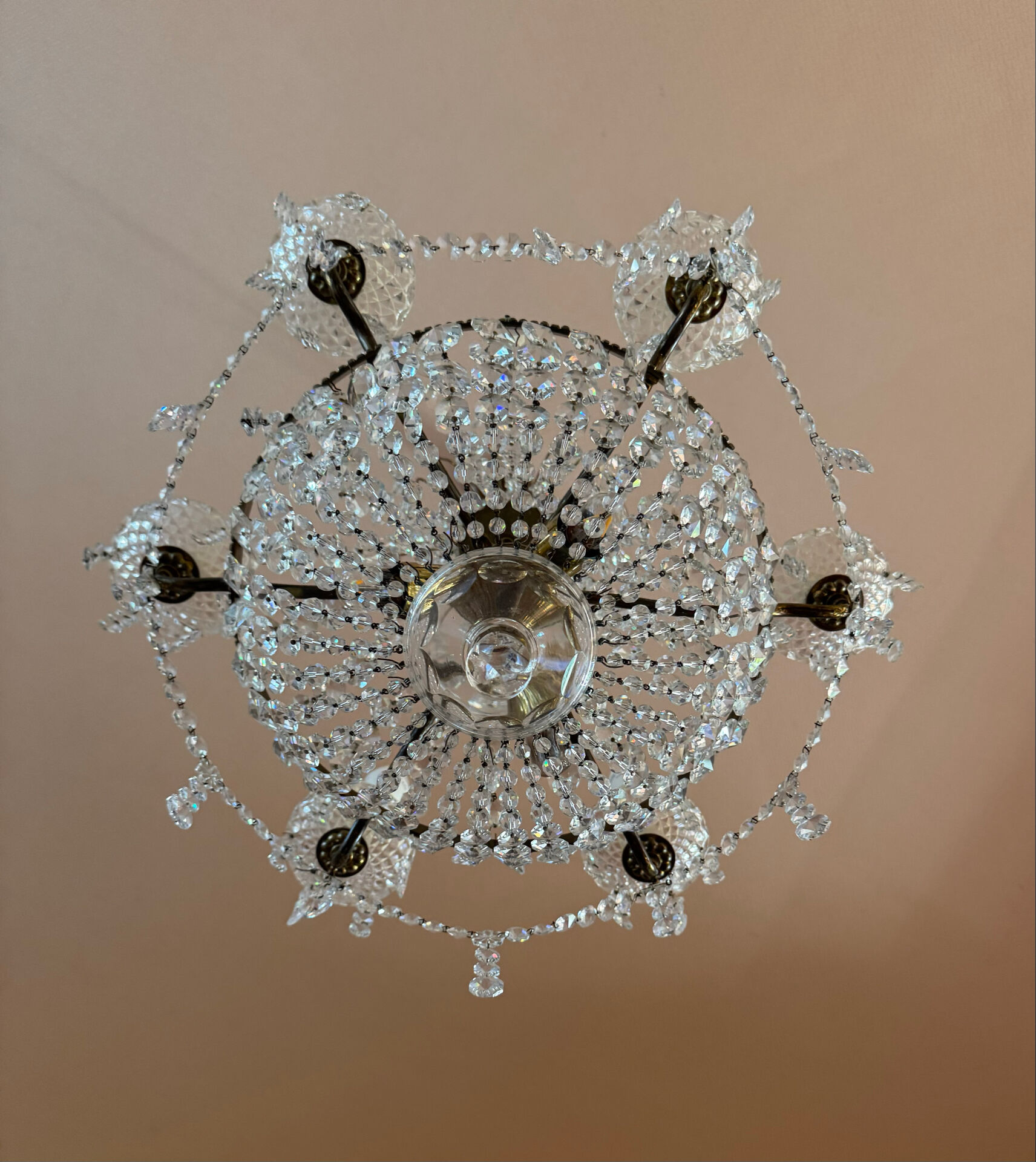 Crystal balloon chandelier from the 1960s.