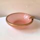 Ancien cendrier opaline rose vintage