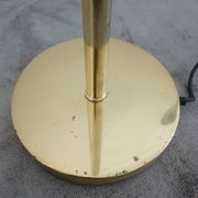 Lampadaire Métalarte en métal doré années 80