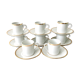 Set de 8 tasses à café en porcelaine de Sologne