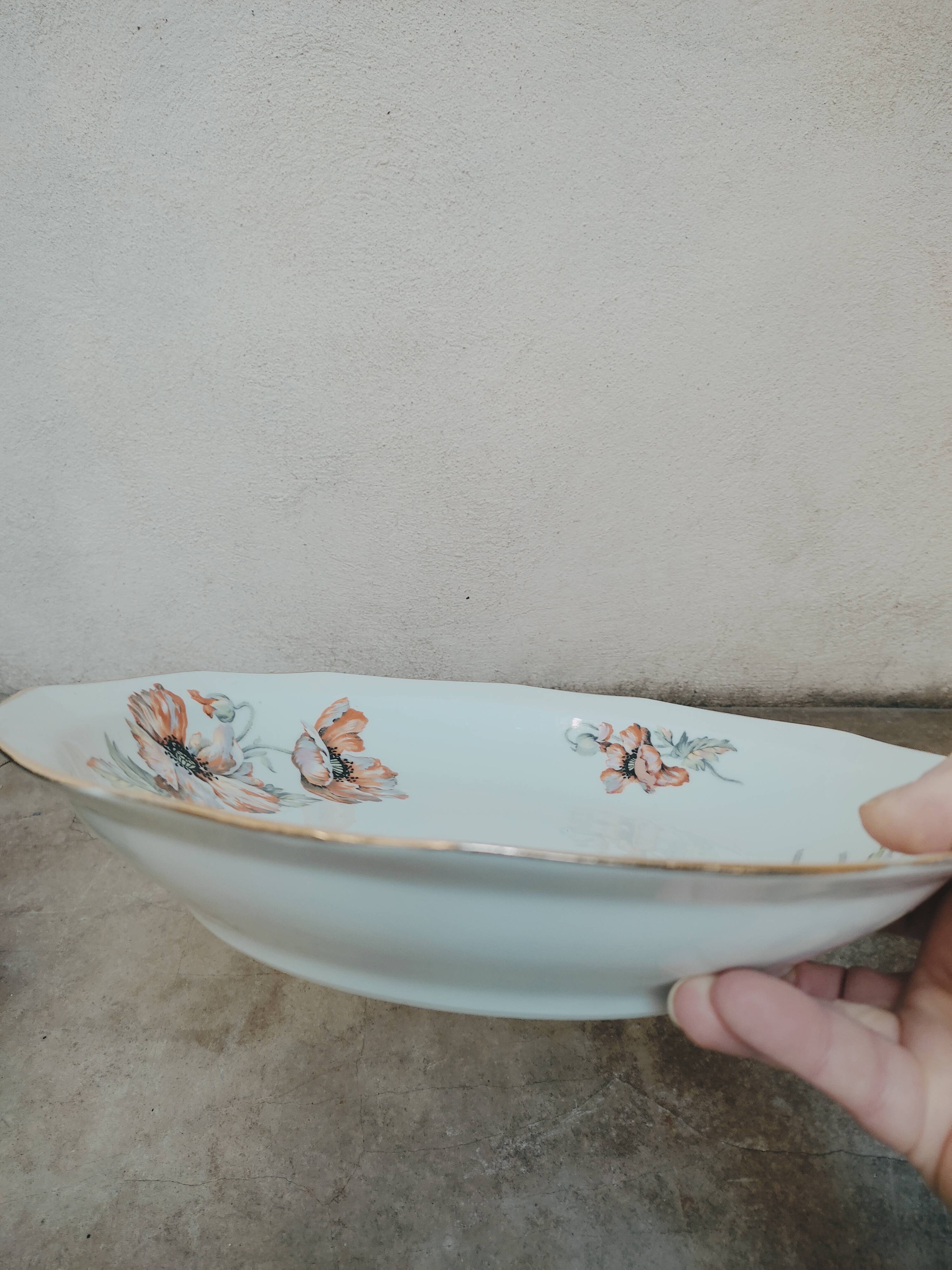 Art Deco hollow dish in porcelain