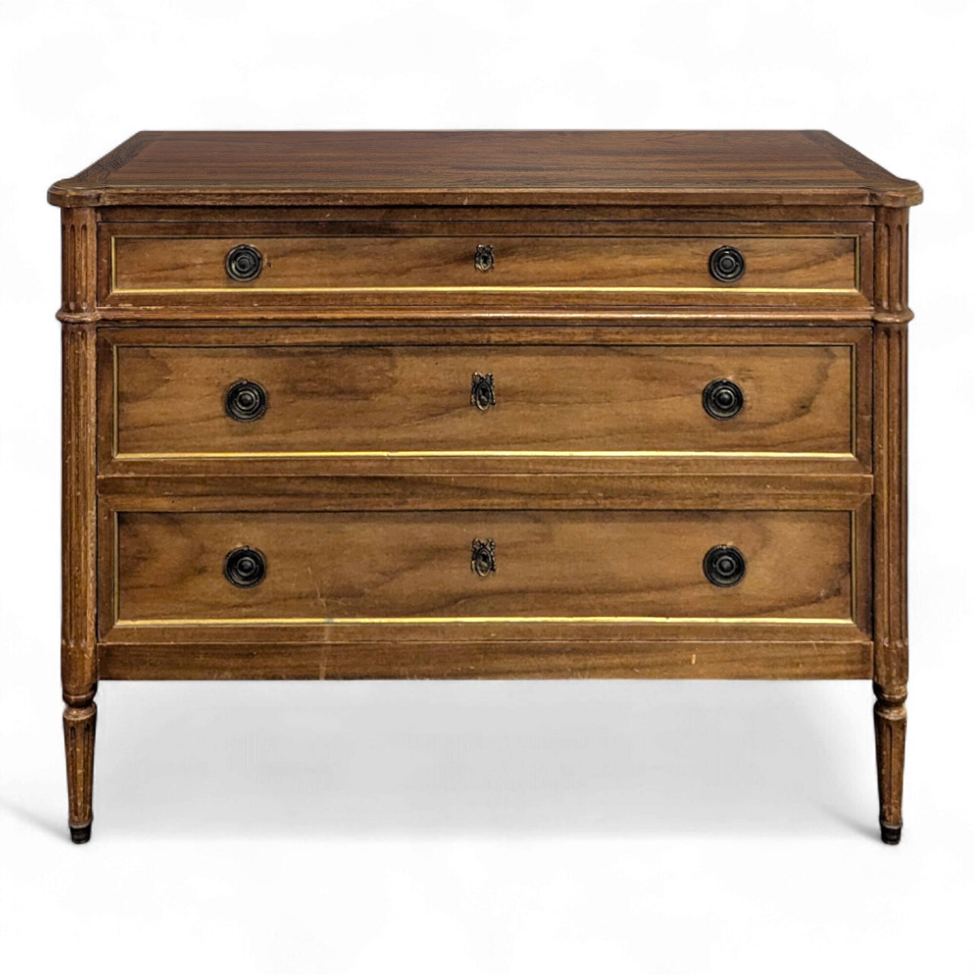 Commode de style Louis XVI en acajou