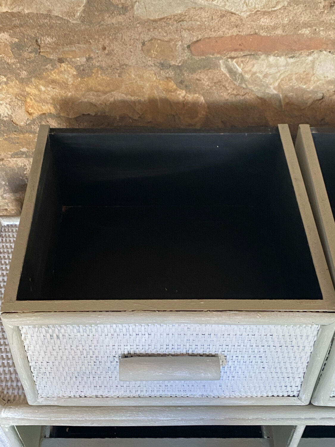 Rattan chest of drawers