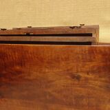 Antique solid walnut chest of drawers with scrolls