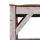 Table console industrielle française en bois, années 1920