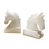 Pair of alabaster bookends