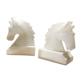 Pair of alabaster bookends