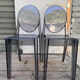 Pair of chairs Victoria Ghost P Starck ed Kartel