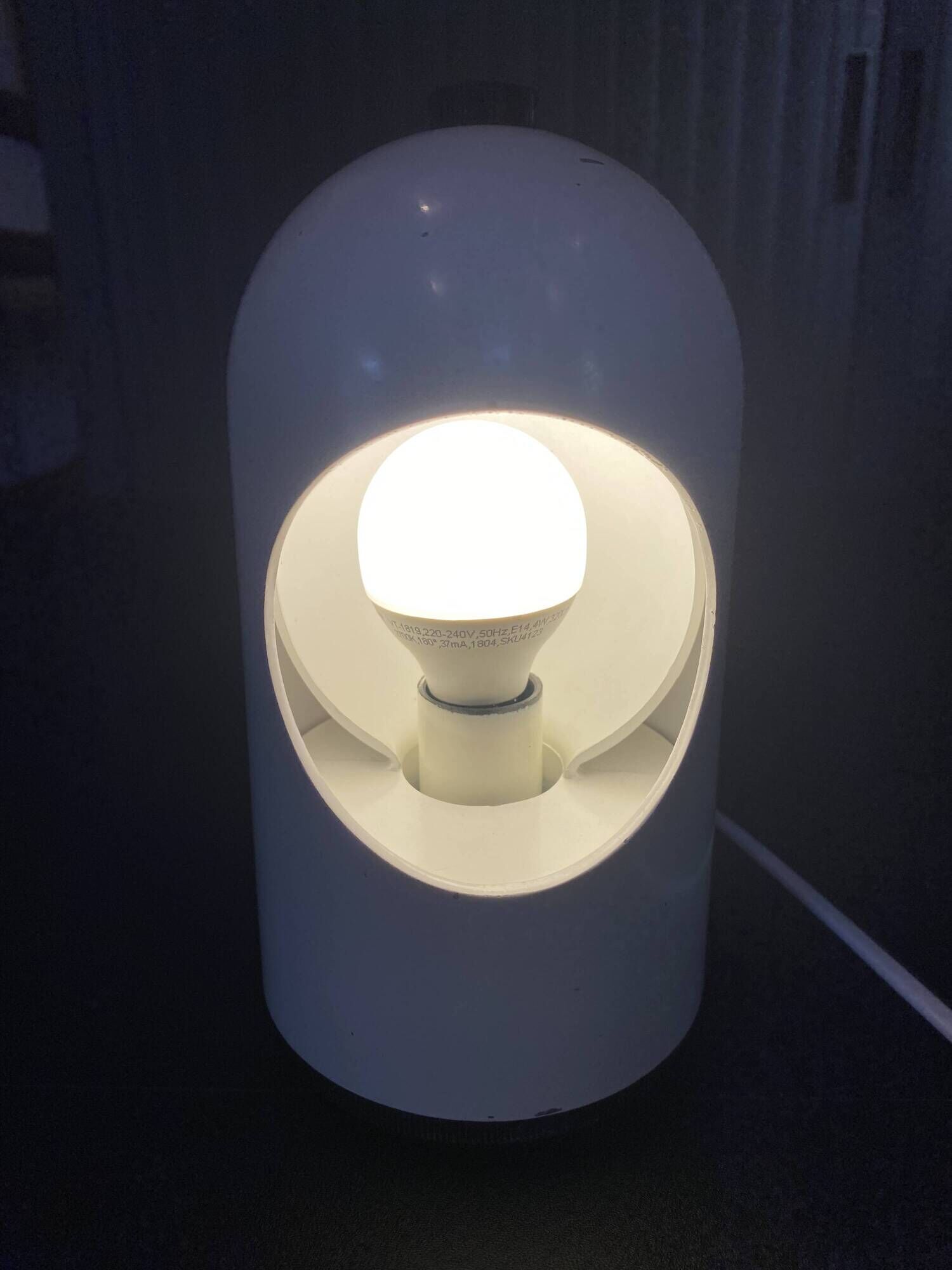 Lampe éclipse à poser de table bureau Selene ABM rotative Space Age vintage