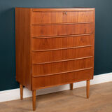 Commodes rétro en teck des années 1960 danoises du milieu du siècle