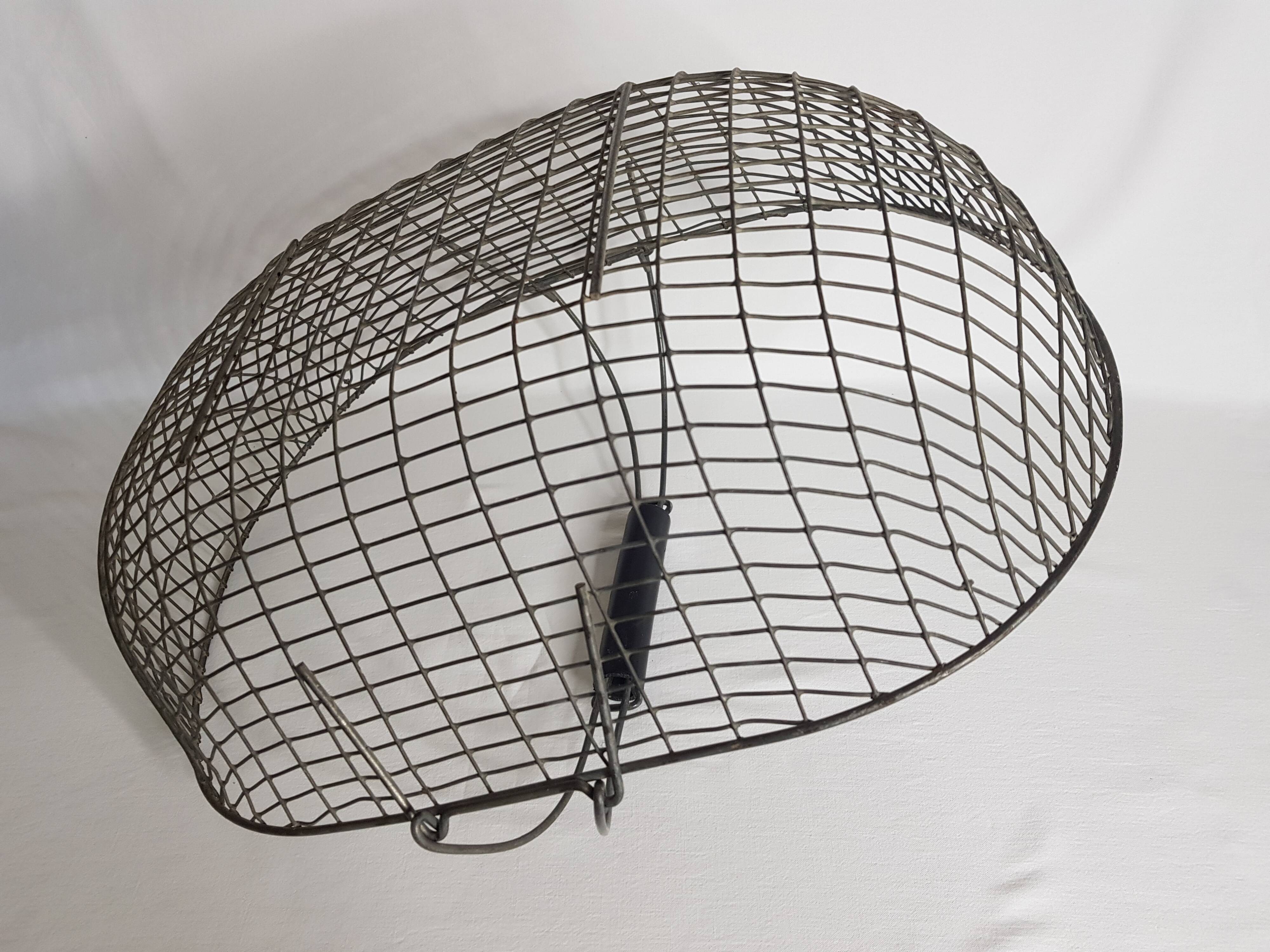 Panier de récolte grillagé en métal