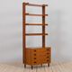 Italian teak free standing wall unit 1970s