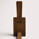 Brutalist minimalist armchair Alain Gaubert - 1980