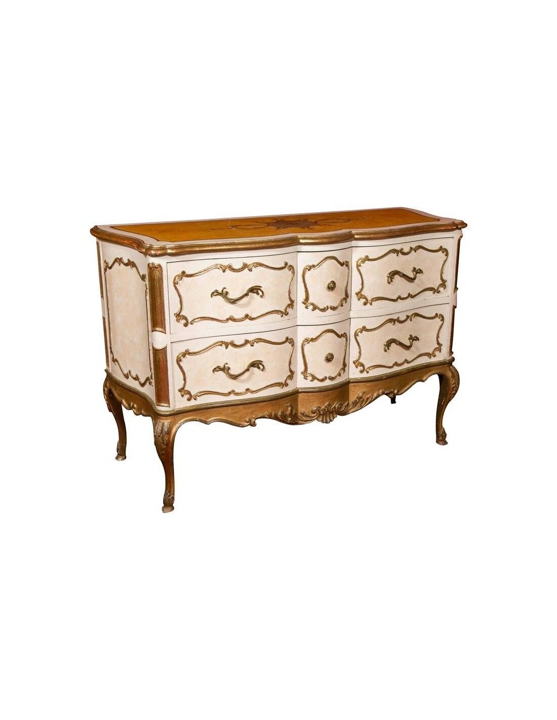 Louis XV style chest of drawers, 1950s, mid-20th century design