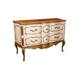 Louis XV style chest of drawers, 1950s, mid-20th century design