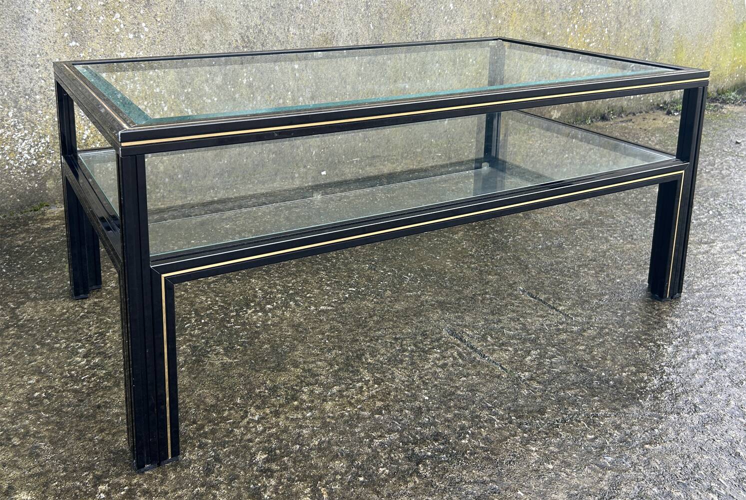 Pierre Vandel coffee table, Hollywood Regency model, vintage, 70s