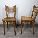 Pair of Baumann bistro chairs