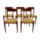 Chairs Scandinavian teak and rope 60 years