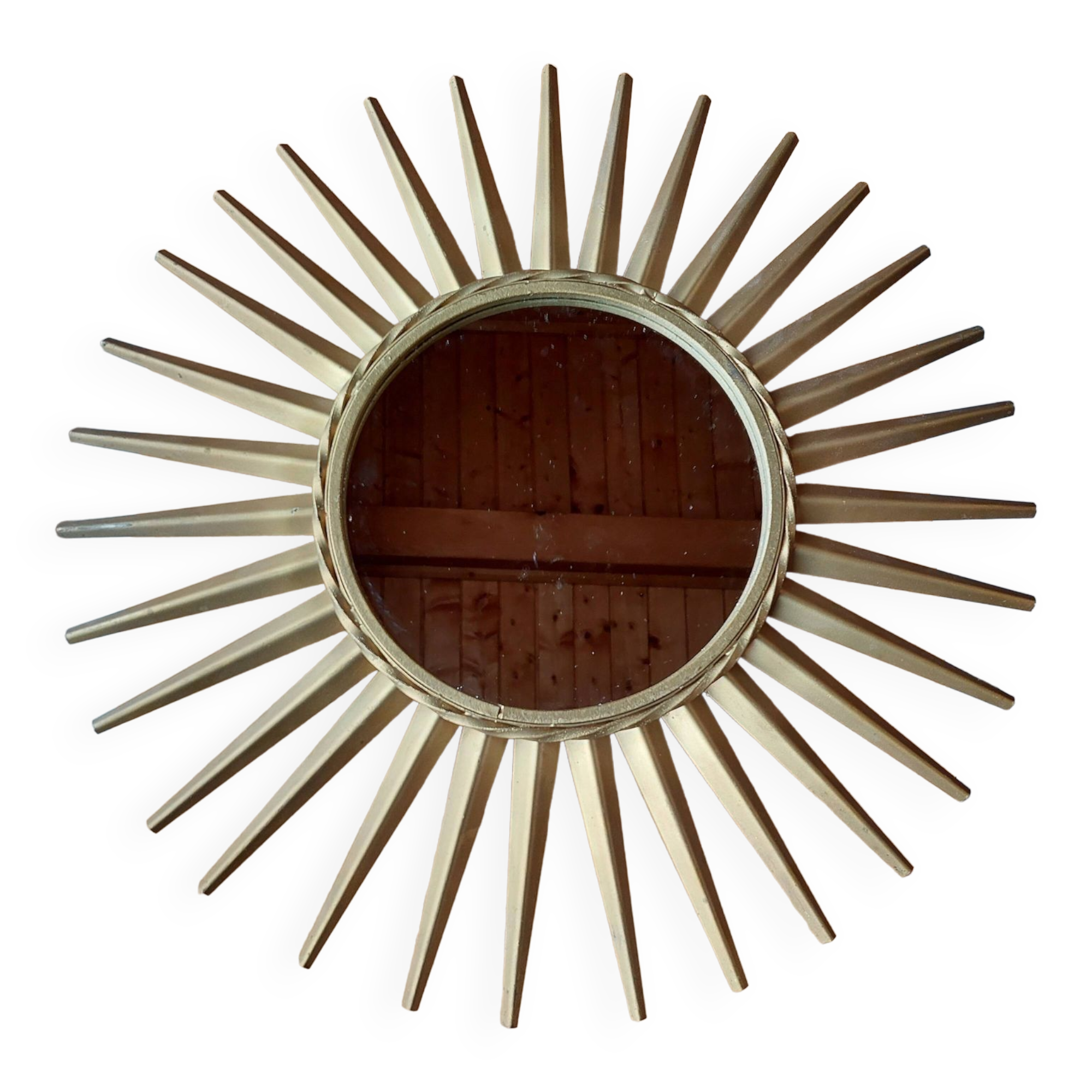 Old chaty vallauris sun mirror brass - 45 cm