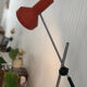 Lampadaire orange de gura leuchten 1960