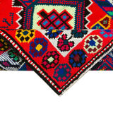 Tapis de coureur turc multicolore unique noué à la main 83 cm x 385 cm
