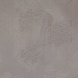 15 white damask towels with mongram