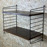 60's 70's oak string shelf module by Kajsa & Nils "Nisse" Strinning Sweden