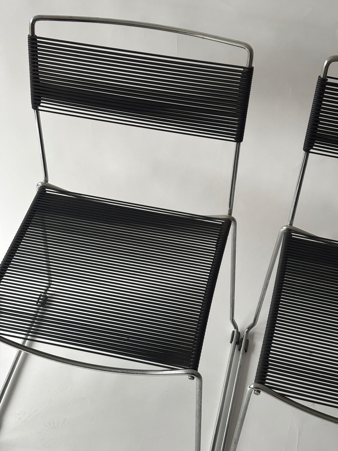 Set of 4 Spaghetti chairs by Giandomenico Belotti for Alias, Italy