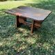 Coffee table in solid walnut
