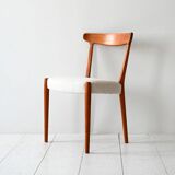 1960s Vintage Scandinavian Teak Chair with Curved Back