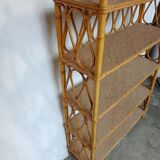 Vintage rattan shelf