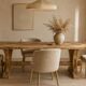 222x90 Rustic Solid Oak Dining Table I Handmade from Reclaimed Oak