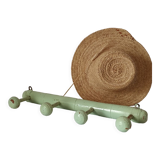 Vintage bamboo wall coat rack