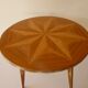 Table low tripod vintage inlaid