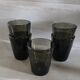 5 bubble glass water glasses