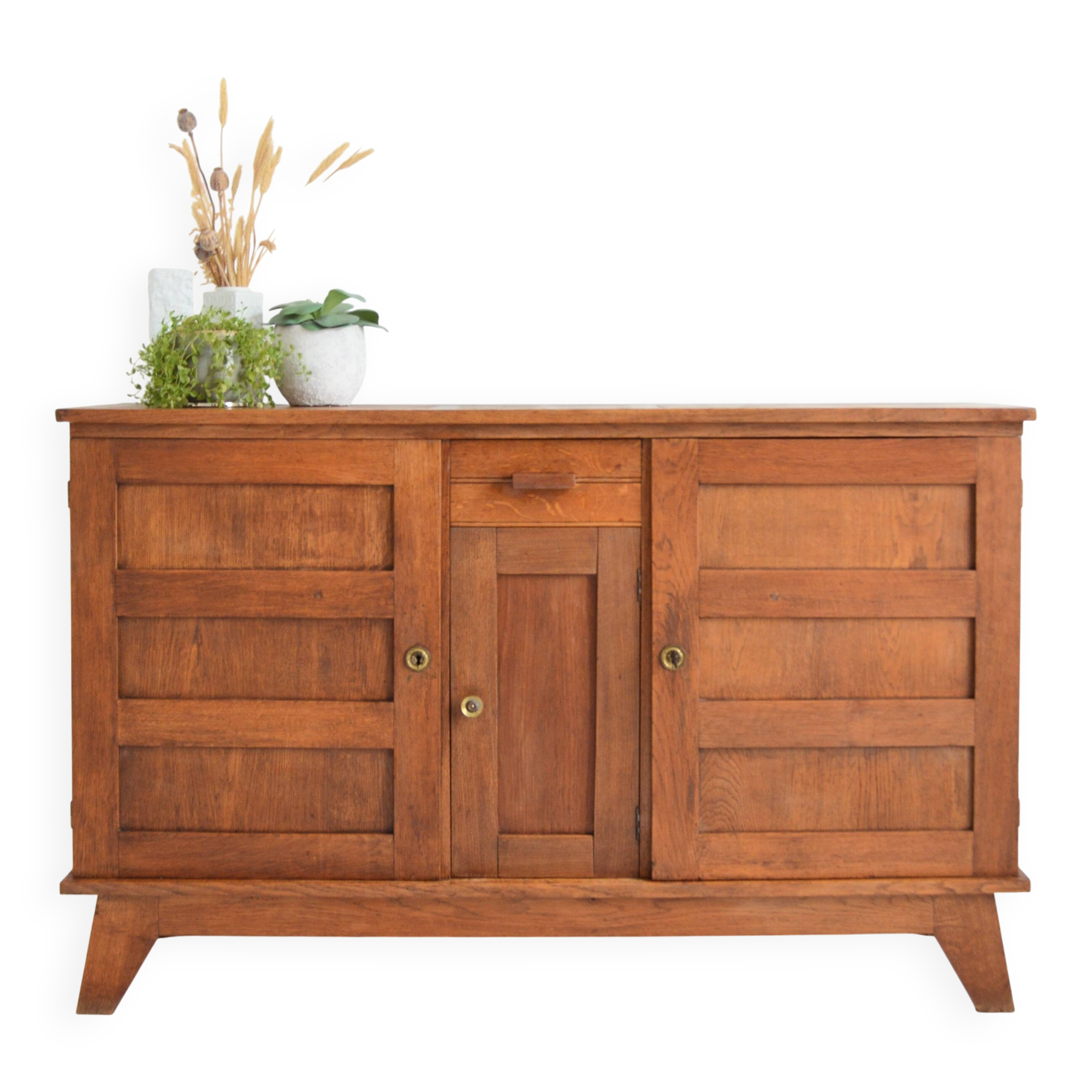 Rare René Gabriel oak sideboard from the 40s / 50s vintage