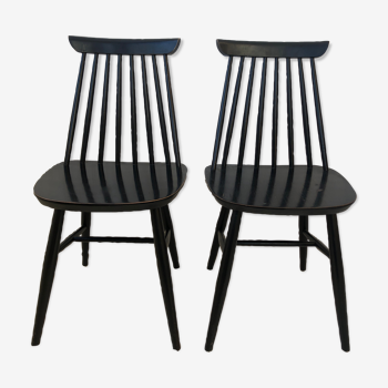 Scandinavian barred chairs