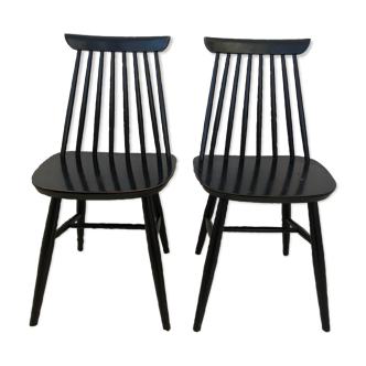 Scandinavian barred chairs