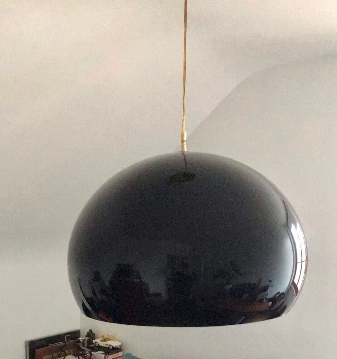 Kartell Fly pendant lamp glossy black