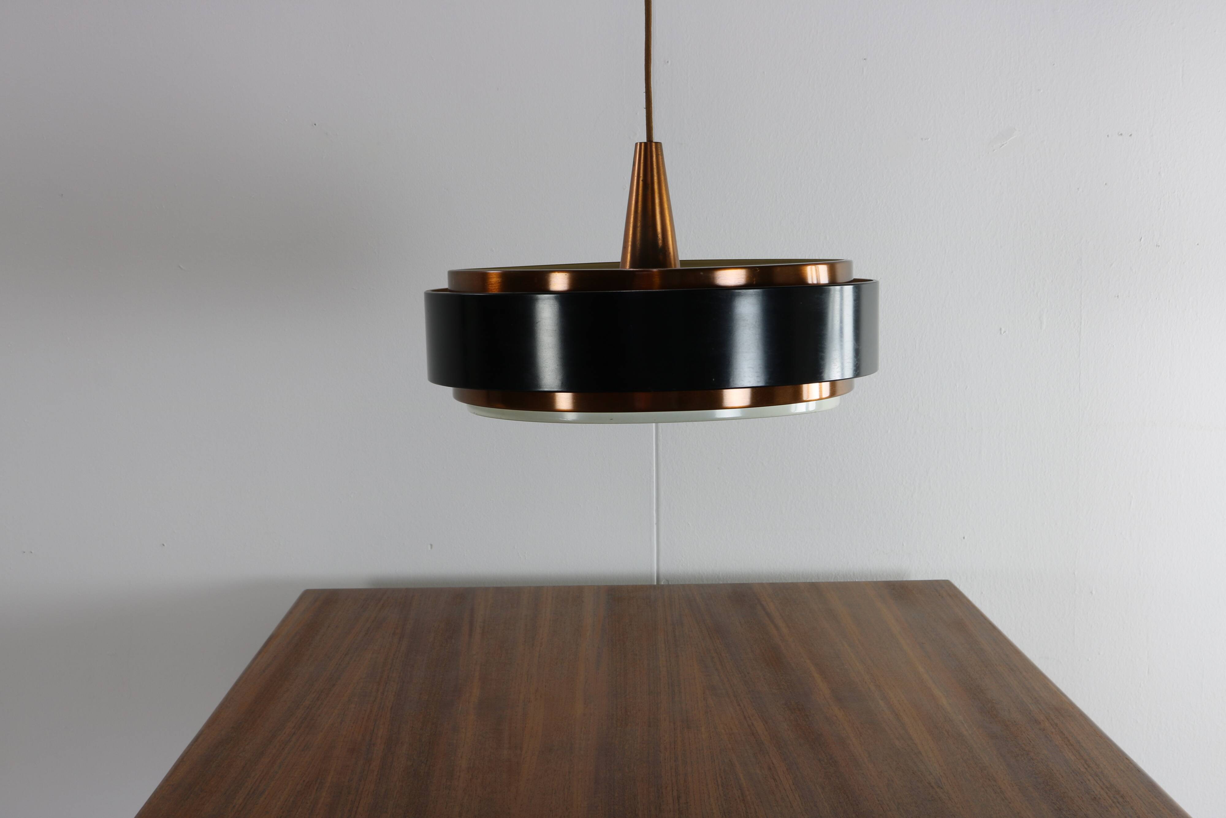 Sixties design copper pendant lighting for Hiemstra Evolux
