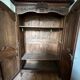 Beautiful and ancient Norman wedding wardrobe, richly carved