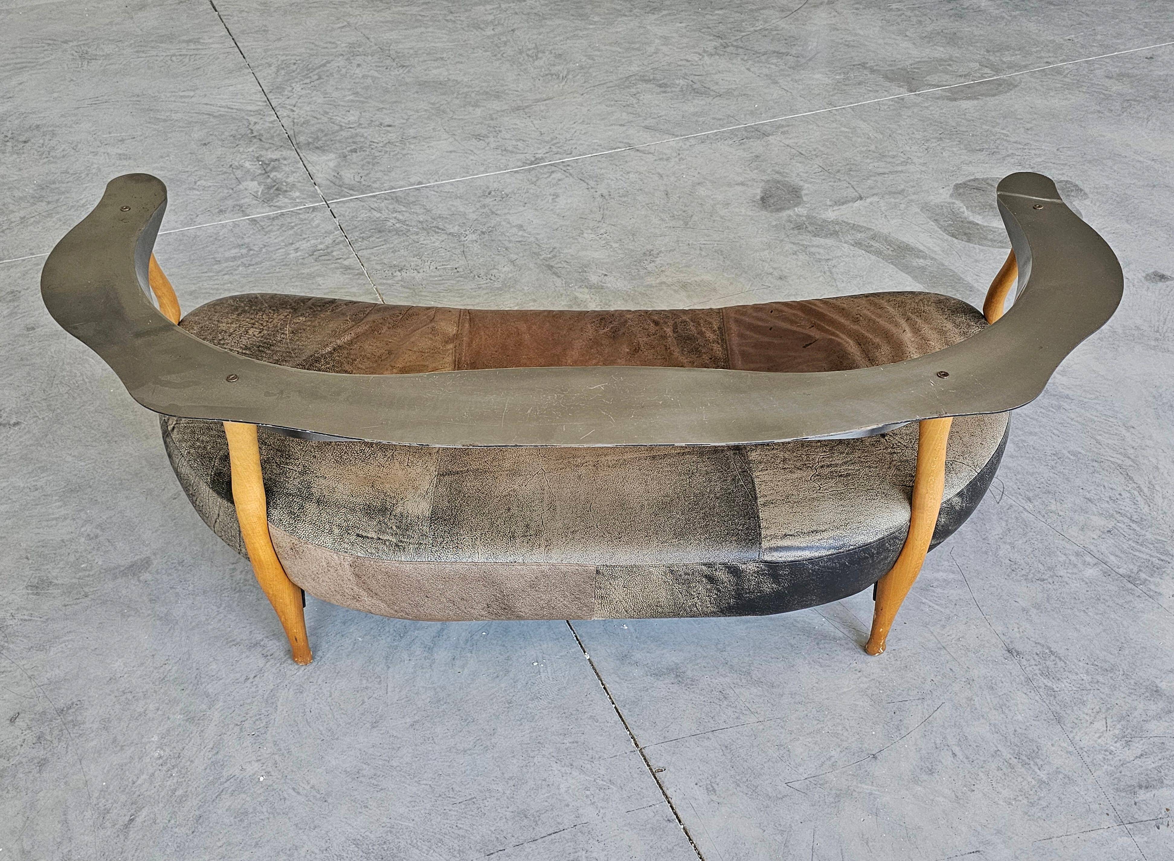 Postmodern sculptural three-seater canapé "Fantasy Island" Kurt Bayer