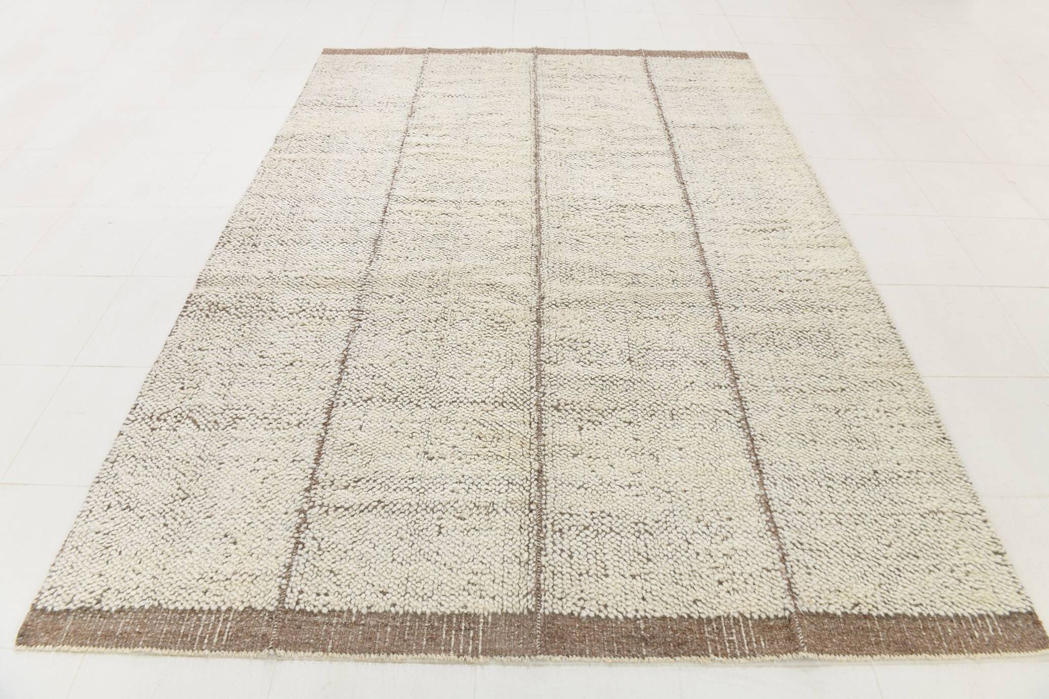 7x10 Kilim Brown & Beige Kilim Area Rug, 216x305Cm