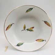Set of 6 soup plates, bowl style “Digoin Sarreguemines / La Fontaine model”