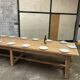 Solid oak farmhouse table