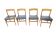 4 Scandinavian beech chairs from the 1960s.