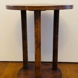 Wooden pedestal table