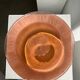 Molded pink glass dish art nouveau patterns D: 31.5cm