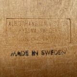 4x Ekstrom Oak dining chairs for Johansson & Soner Sweden 1960s