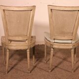 Set Of 12 Louis XVI Style Chairs In Polychrome Wood - 19th Century